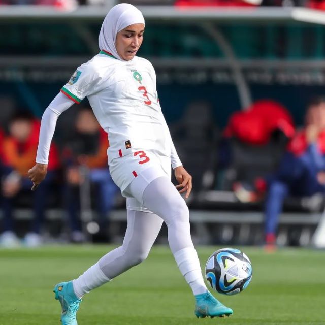 Hijab-wearing player of Morroco